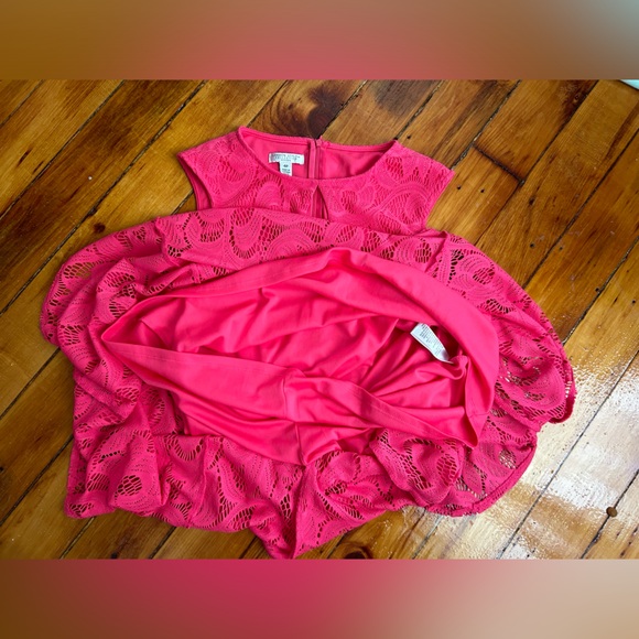 London Style Collection_Pink Lace Dress_Womens 4P - Picture 8 of 9